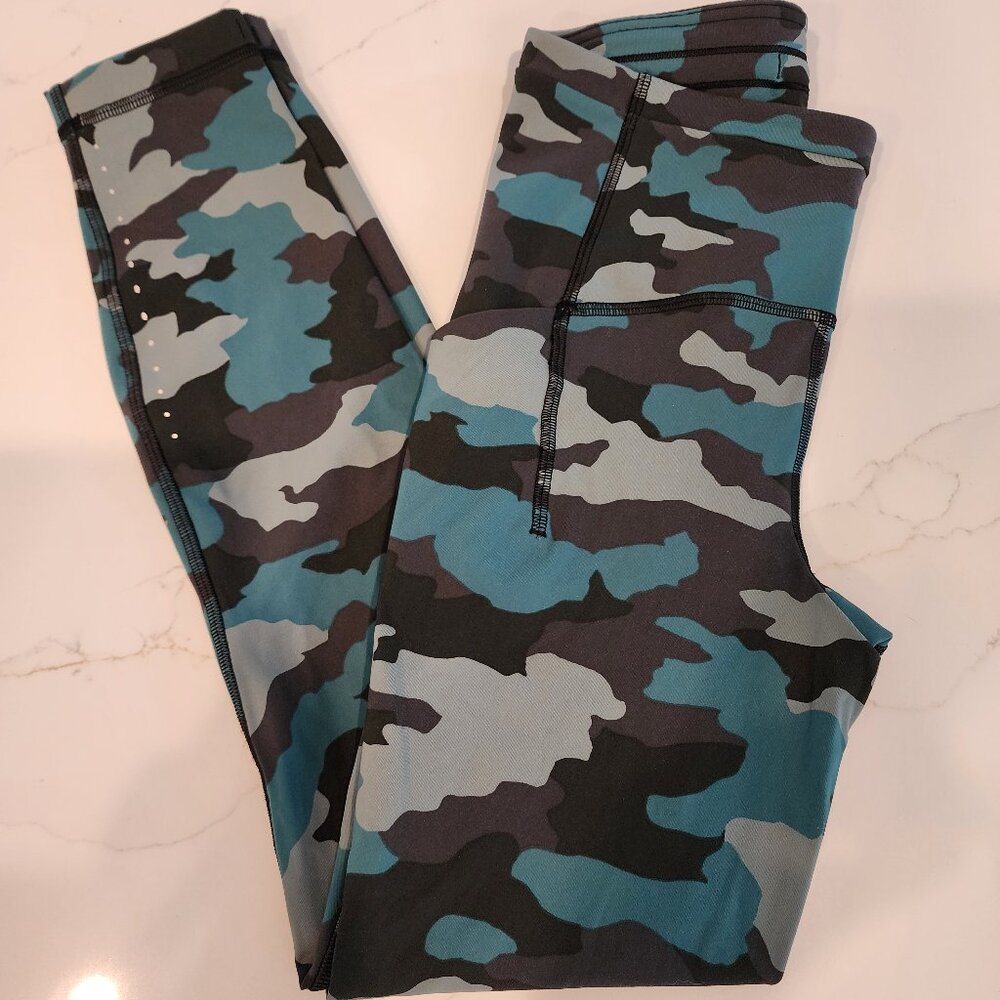 Lululemon tidewater teal camo swift speeds